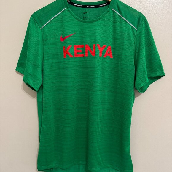 Nike Dri-FIT Pro Elite Kenya Team Issue Running Shirt Men's CT0105-320 NEW - Picture 2 of 10